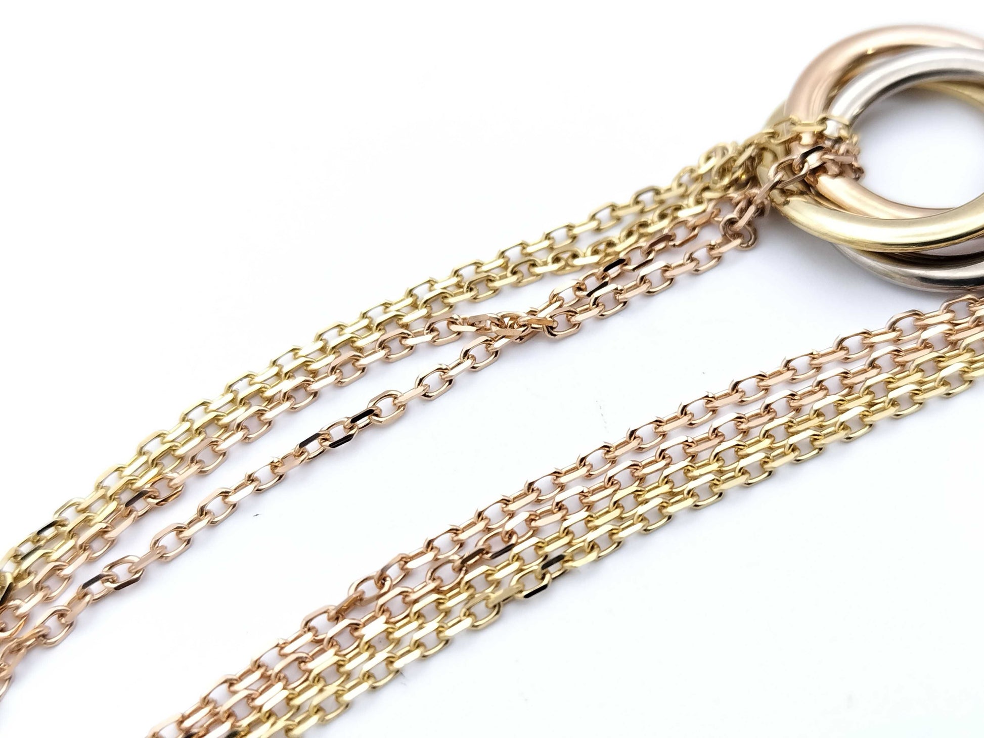 Cartier 4-Strand Trinity Bracelet/Bangle in Au750, 8.9g 