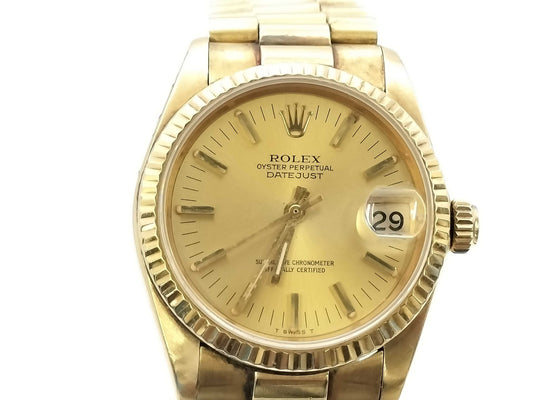 ROLEX 6827 8093277 K18 Women's Watch