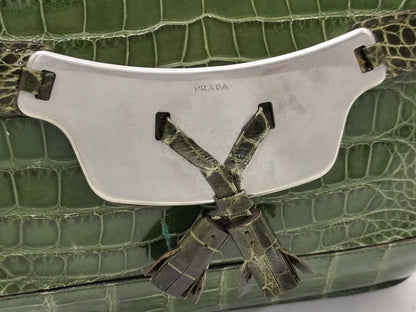 PRADA PRADA Genuine Crocodile Shoulder Bag Shoulder Bag