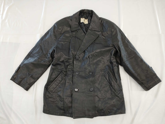 Balmain leather coat coat