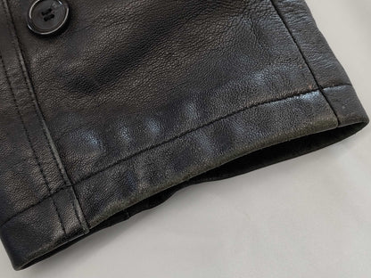 Balmain leather coat coat