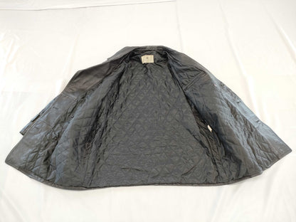 Balmain leather coat coat