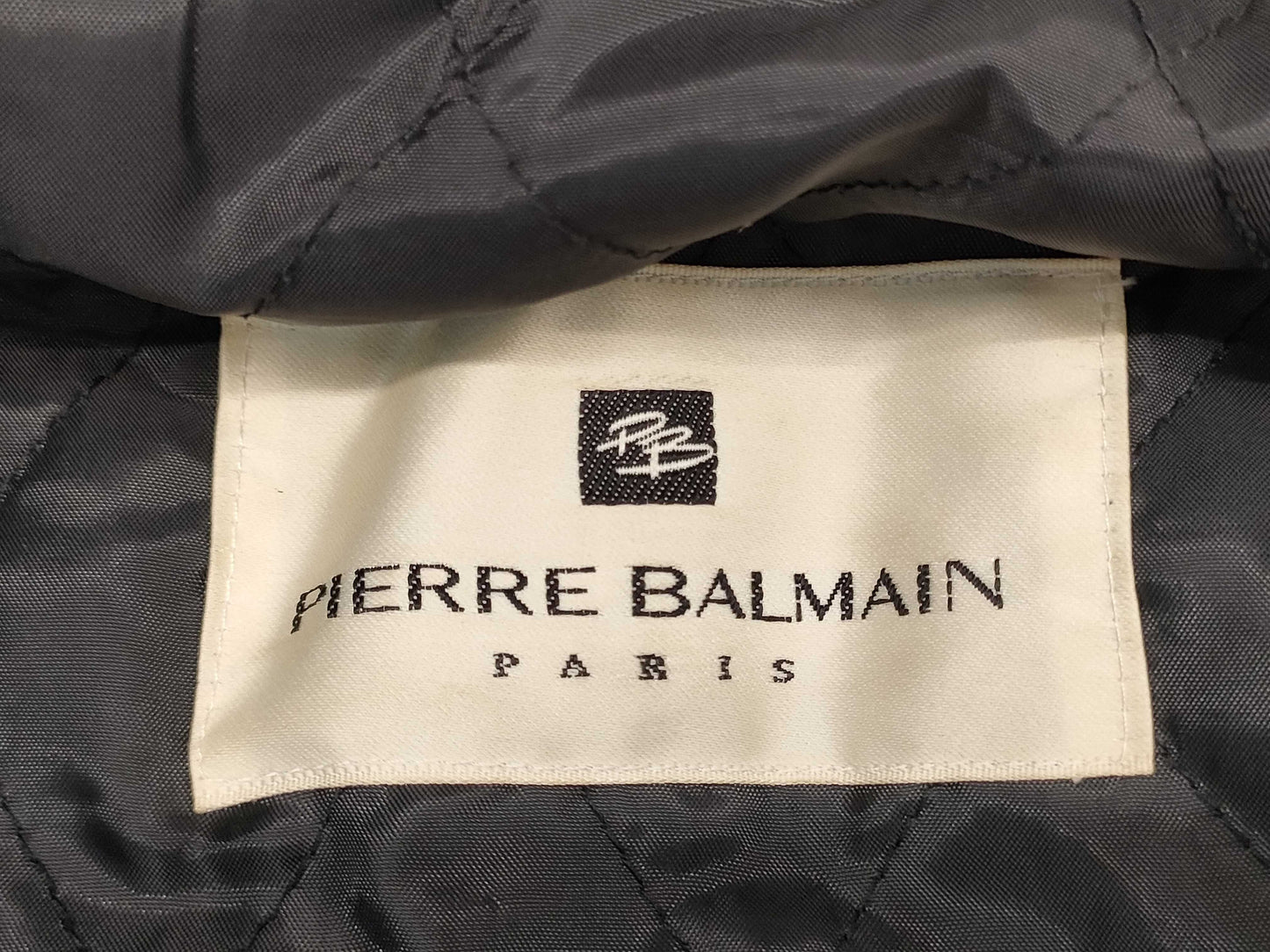 Balmain leather coat coat