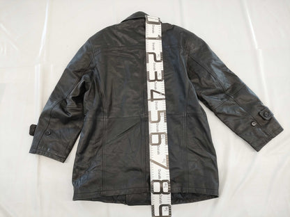 Balmain leather coat coat