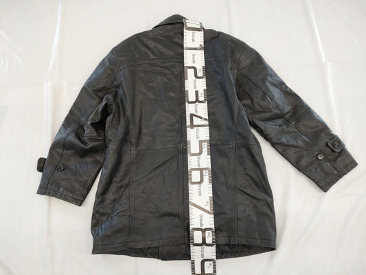 Balmain leather coat coat