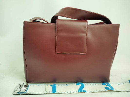 Cartier Must Must Line Turnlock Shoulder Bag Leather Bordeaux Shoulder Bag
