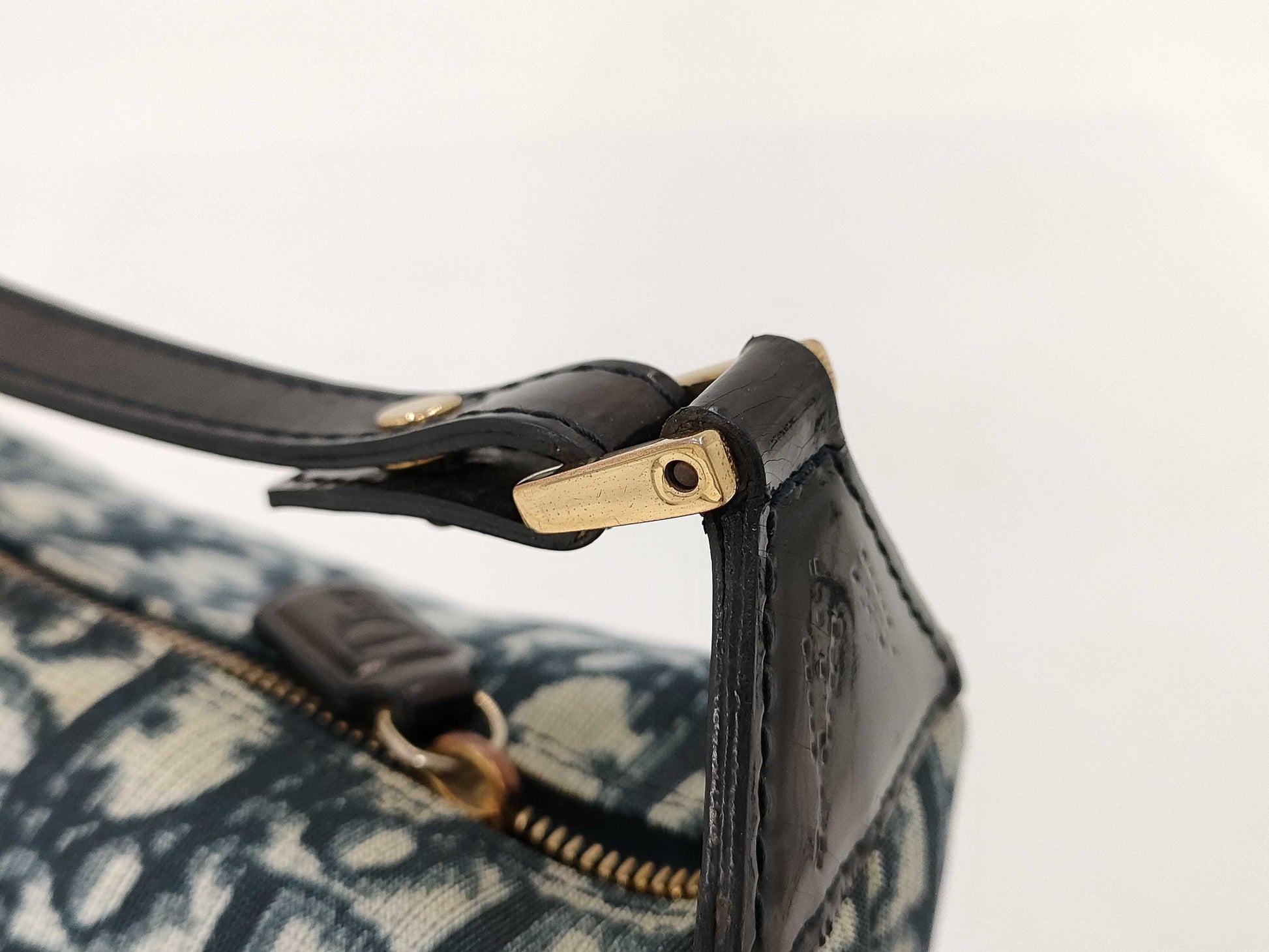 Dior Trotter Handbag Blue Pouch Handbag