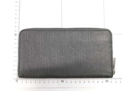 Dior Long Zip Wallet 2ESBC252FLG-H00N Black with Silver Hardware, Smooth Calfskin
