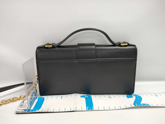 Dior Miss Montaigne Mini Black Leather Shoulder Bag with Gold Hardware