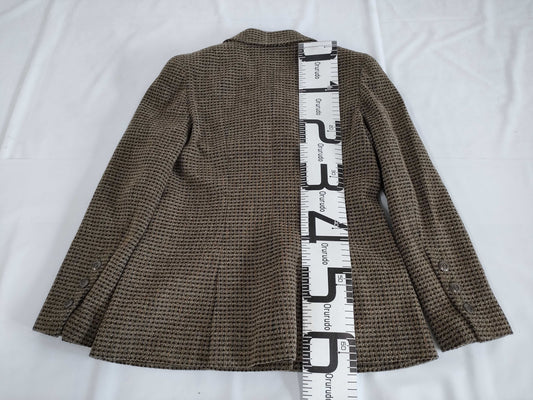 CHANEL FLOWER COCO MARK BUTTON DOUBLE TAILORD JACKET Size 40 Jacket