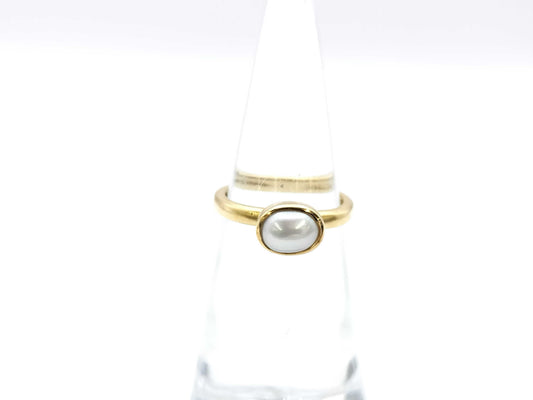 agete Pearl K18 3.0g Ring 
