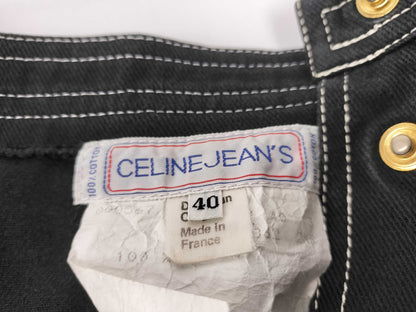 CELINE JEANS Denim Skirt Black Skirt