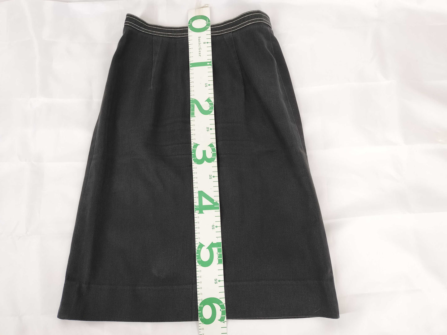 CELINE JEANS Denim Skirt Black Skirt