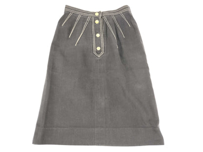 CELINE JEANS Denim Skirt Black Skirt