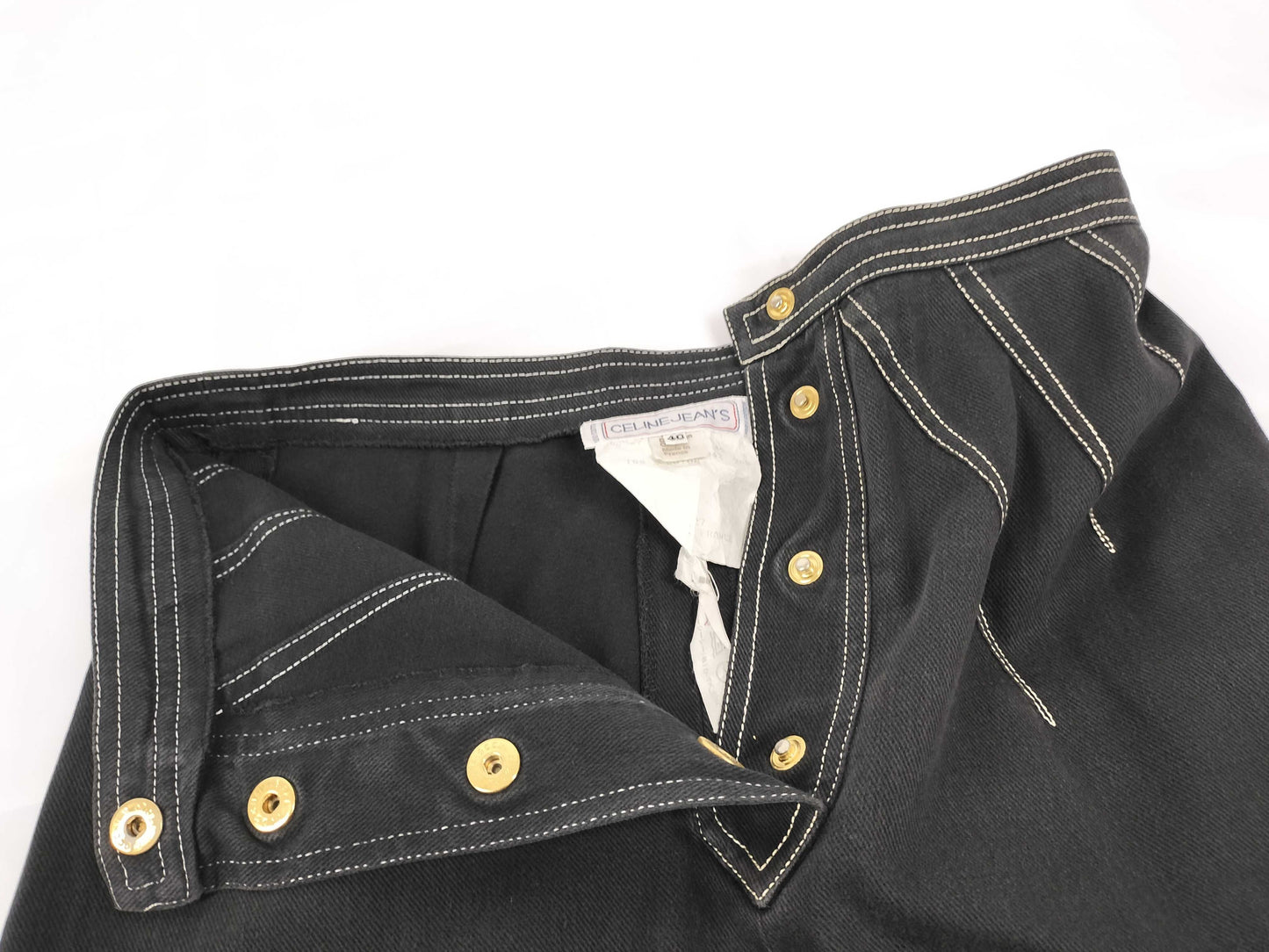 CELINE JEANS Denim Skirt Black Skirt