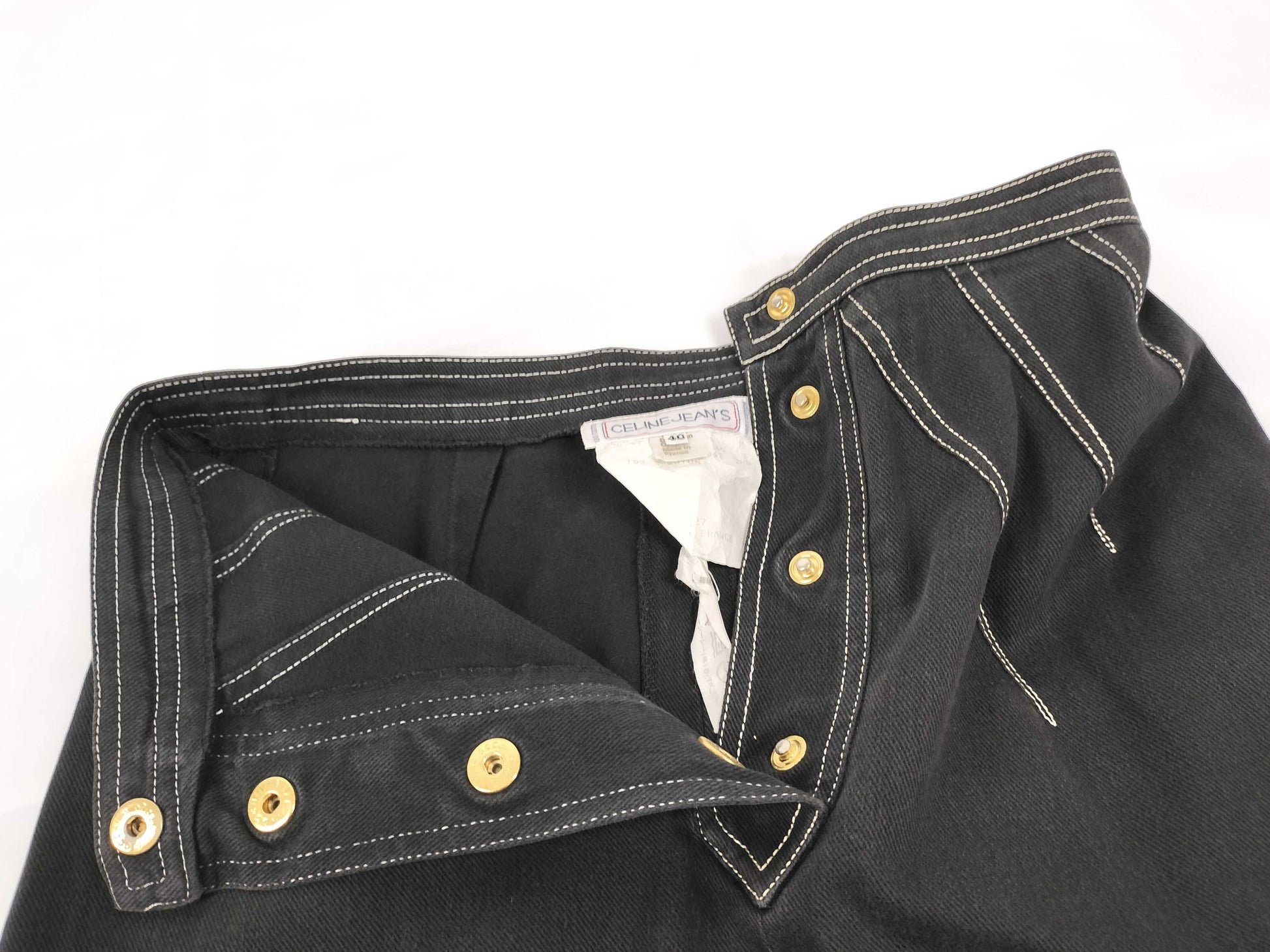 CELINE JEANS Denim Skirt Black Skirt