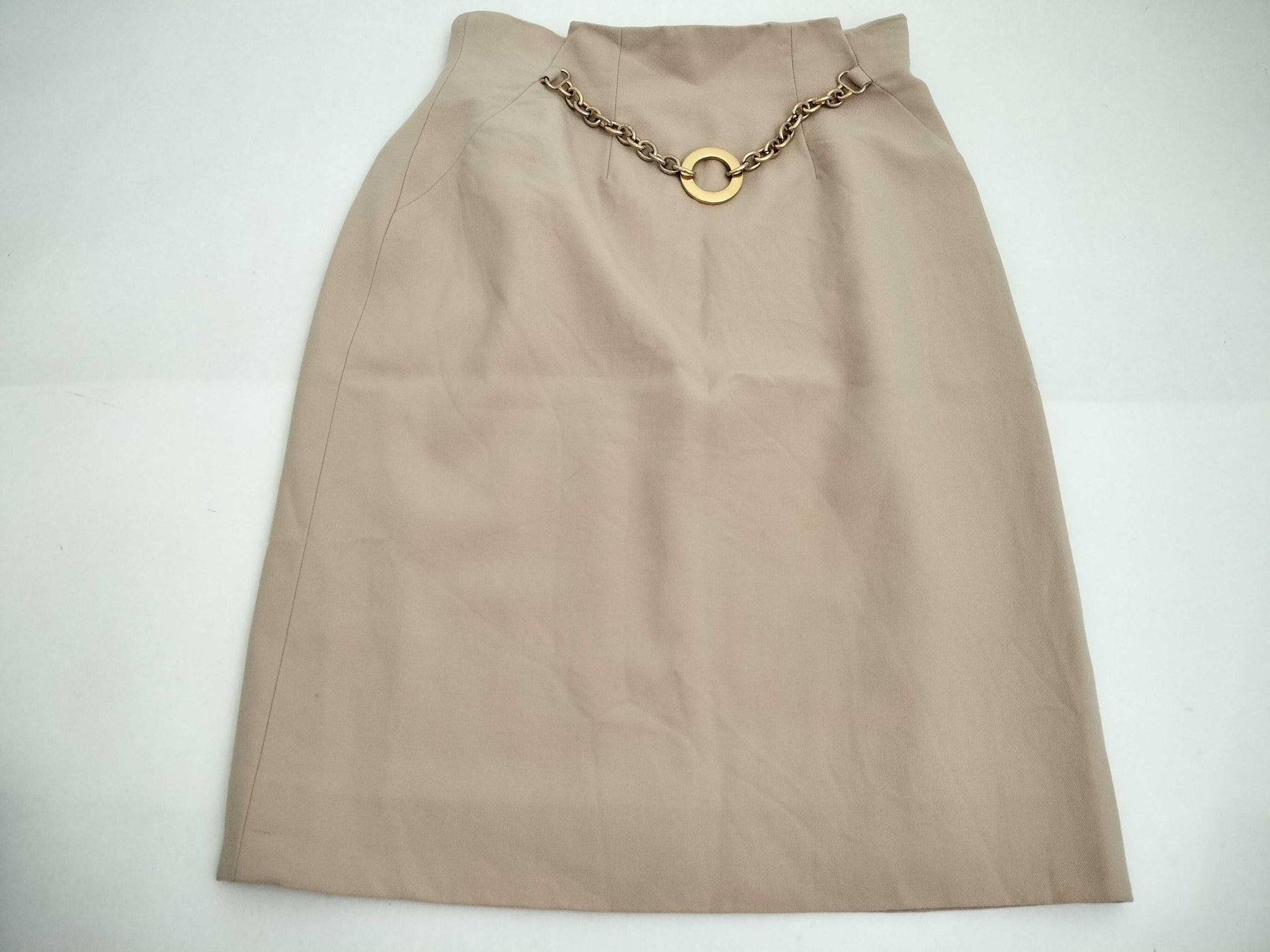 CELINE CELINE Chain Skirt Beige Skirt