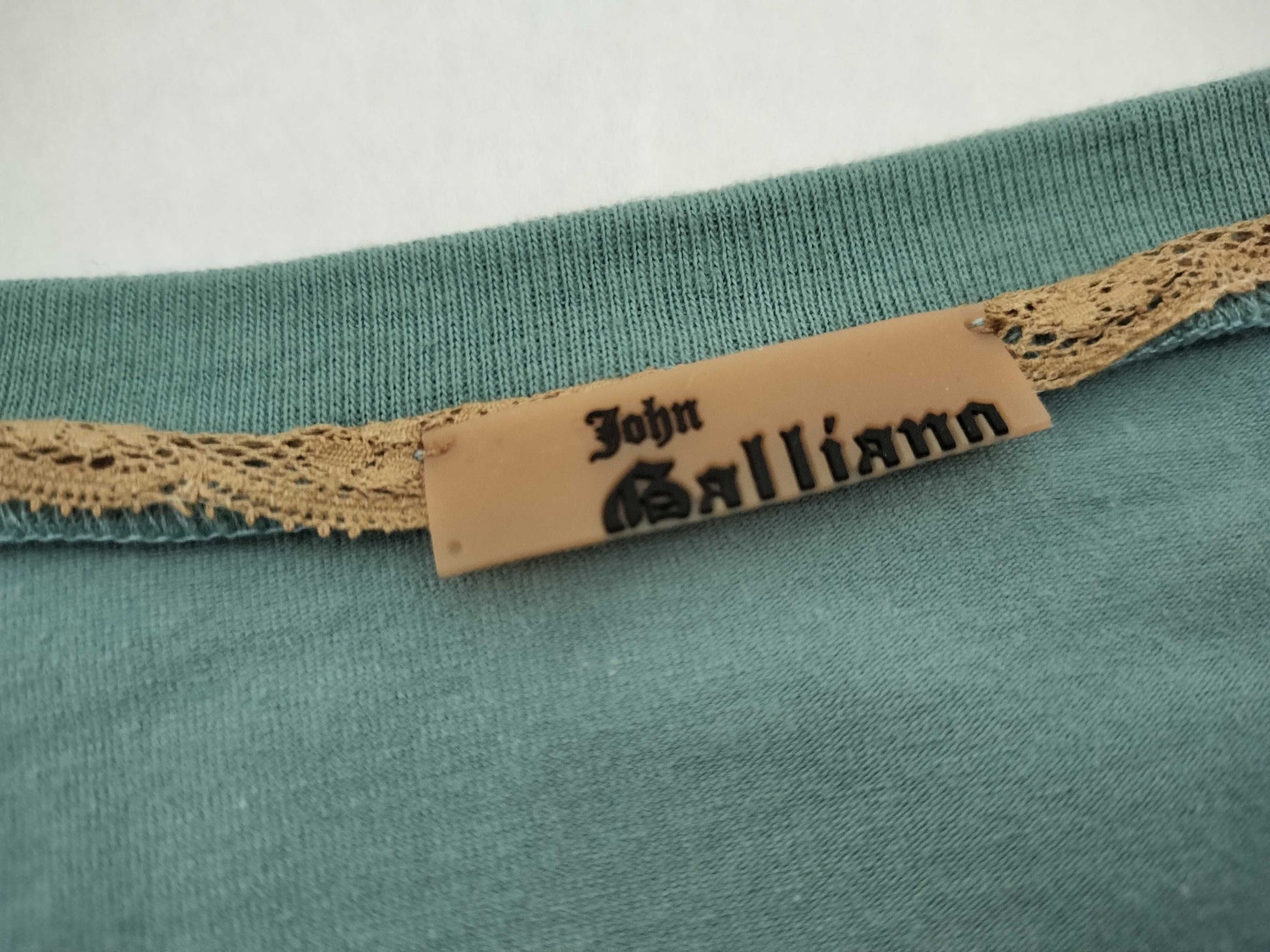 John Galliano Newspaper V-Neck T-Shirt