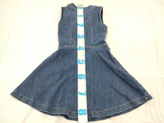 MOSCHINO MOSCHINO Denim Dress with Bear Logo Buttons, Size 40