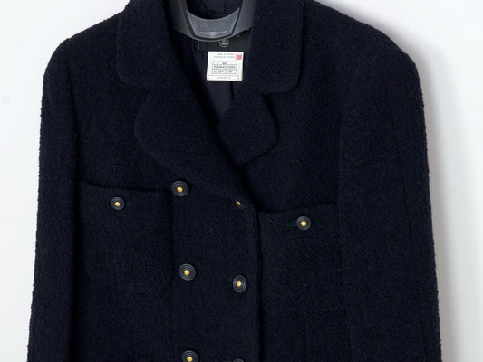 CHANEL 1995 Pile Tweed Short Jacket Size 38