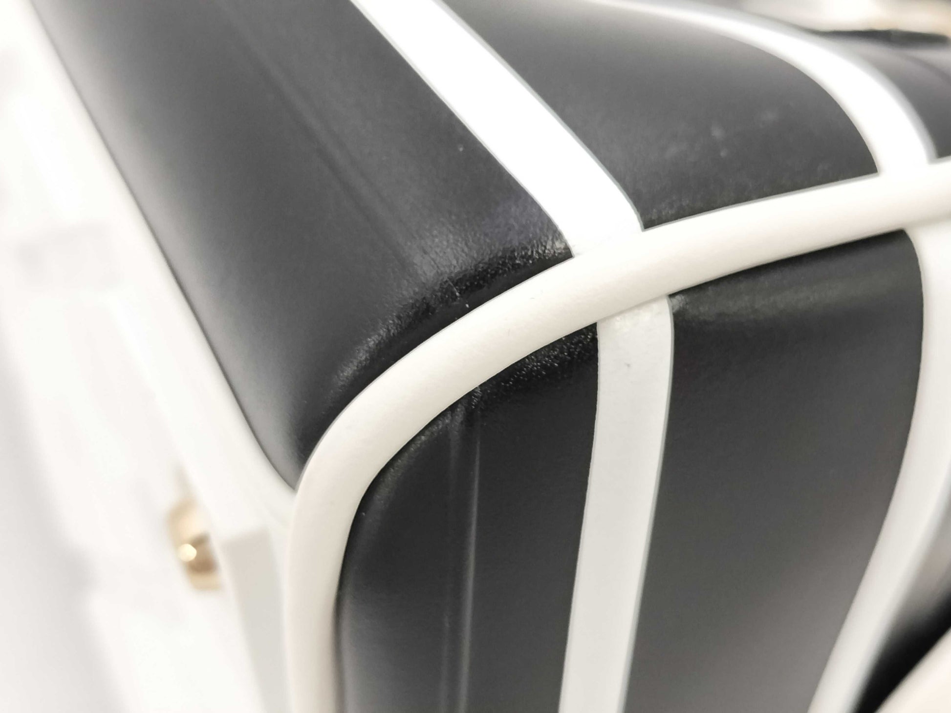 Dior Vibe Bowling Bag, 2-Way Shoulder Bag, Black/White, with Shoulder Strap and Dust Bag, Boston Bag