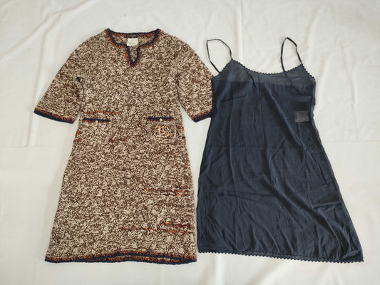 CHANEL Tweed Dress with Coco Mark