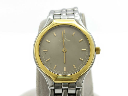OMEGA Quartz Gold Dial Women's Watch