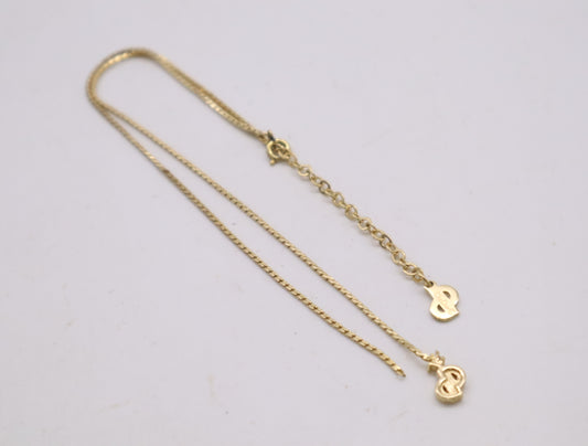 Dior GPCD logo necklace gold necklace