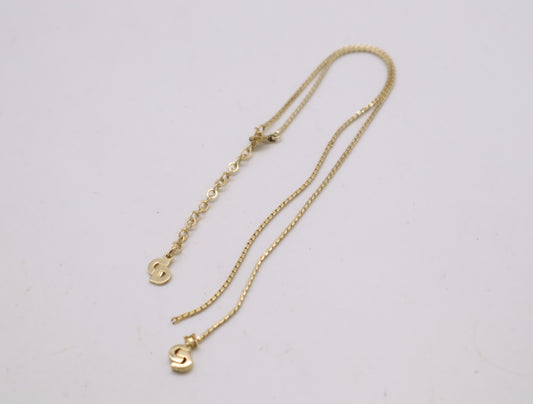 Dior GPCD logo necklace gold necklace