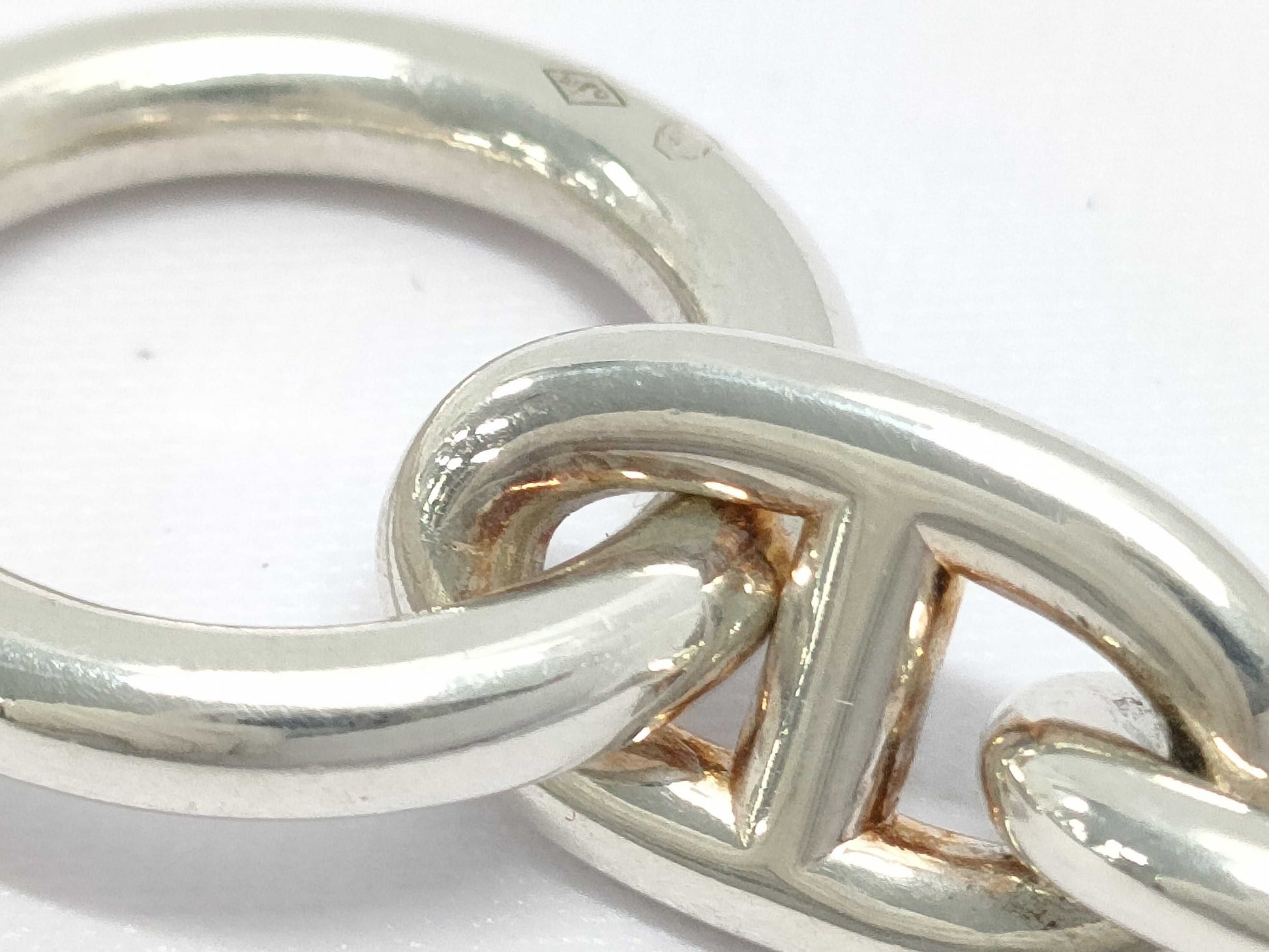 HERMES Chaine d'Ancre MM 14-link SV925 Bracelet 53.5g Bracelet/Bangle