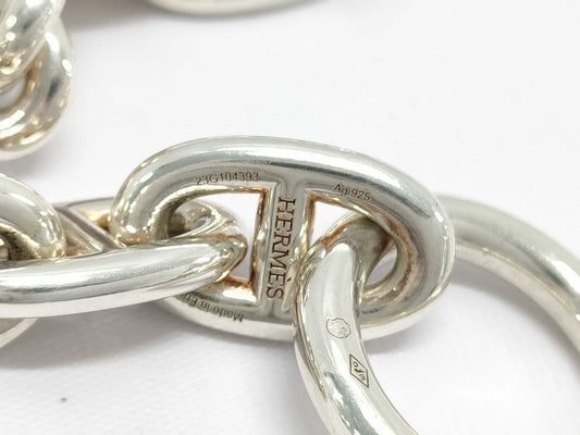 HERMES Chaine d'Ancre MM 14-link SV925 Bracelet 53.5g Bracelet/Bangle