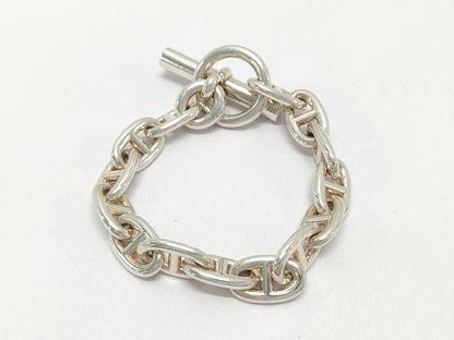 HERMES Chaine d'Ancre MM 14-link SV925 Bracelet 53.5g Bracelet/Bangle