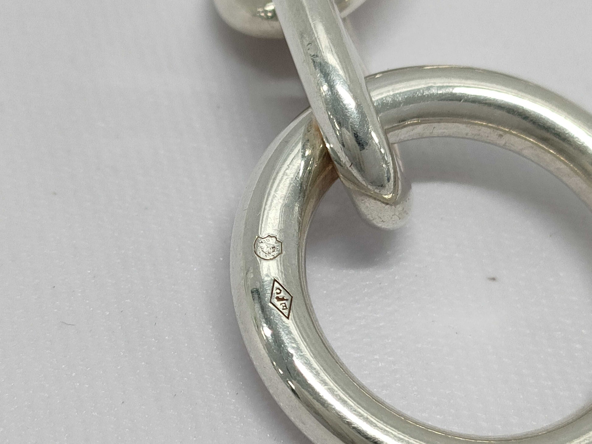HERMES Chaine d'Ancre MM 14-link SV925 Bracelet 53.5g Bracelet/Bangle