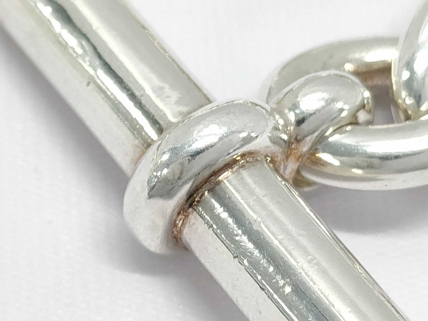 HERMES Chaine d'Ancre MM 14-link SV925 Bracelet 53.5g Bracelet/Bangle