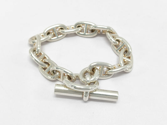 HERMES Chaine d'Ancre MM 14-link SV925 Bracelet 53.5g Bracelet/Bangle