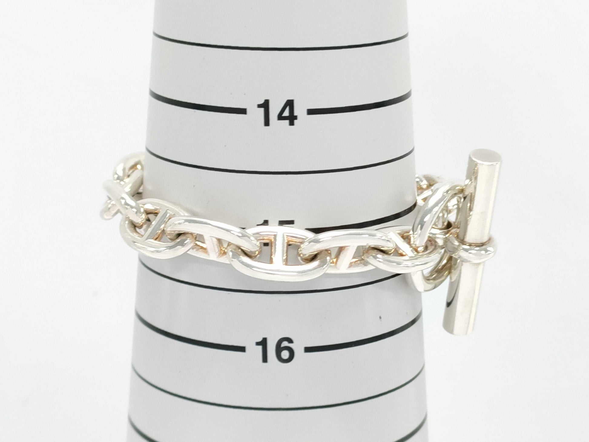 HERMES Chaine d'Ancre MM 14-link SV925 Bracelet 53.5g Bracelet/Bangle