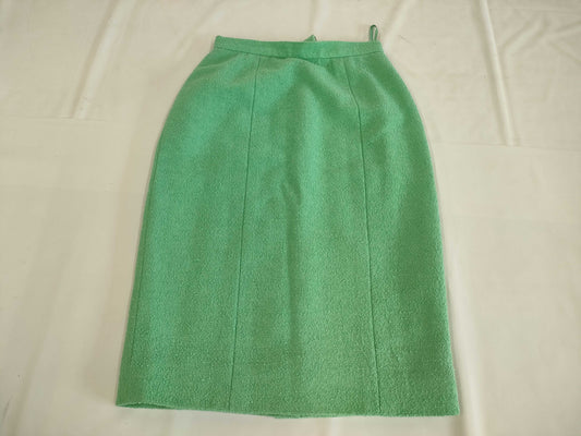 CHANEL 96C Coco Mark Tweed Skirt