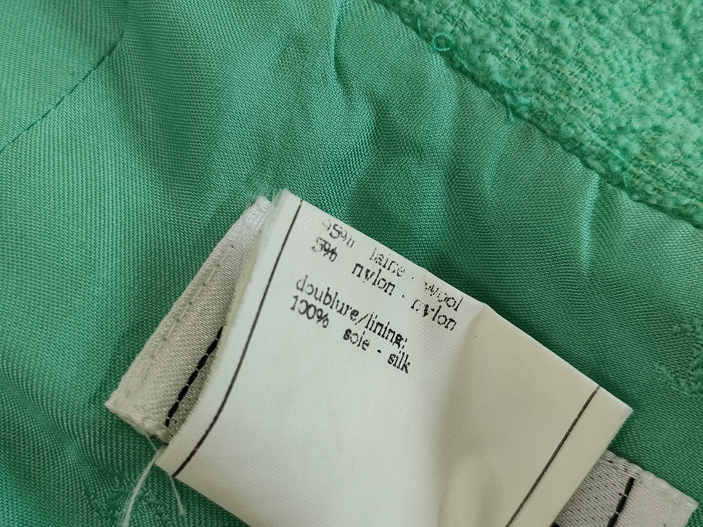 CHANEL 96C Coco Mark Tweed Skirt