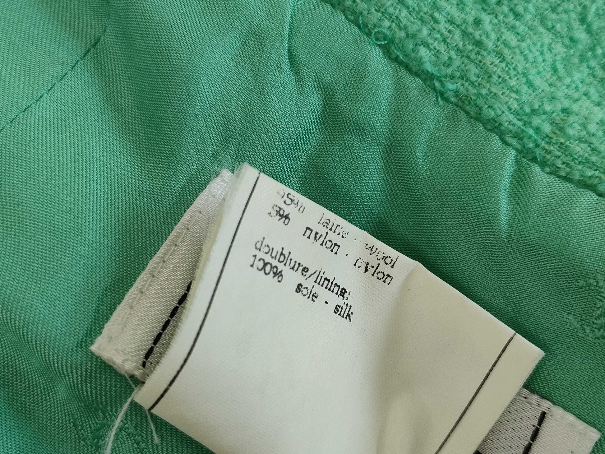 CHANEL 96C Coco Mark Tweed Skirt