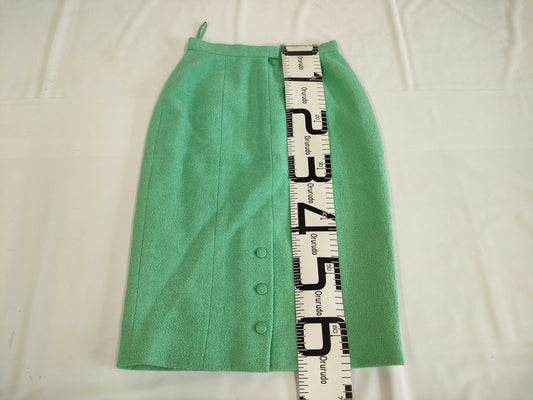 CHANEL 96C Coco Mark Tweed Skirt