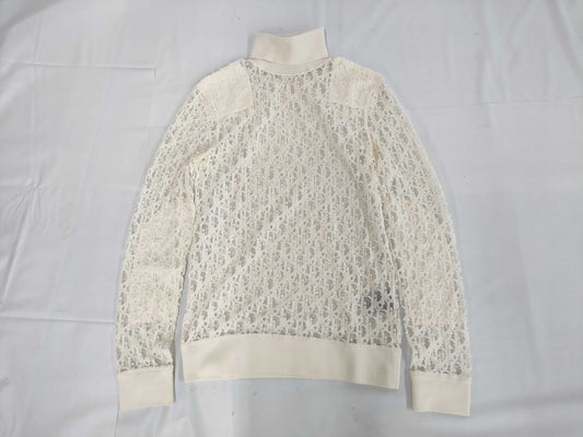 Dior Oblique Knit See-Through XS Top