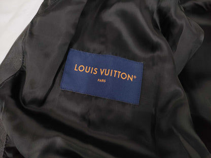 LOUIS VUITTON Varsity Leather Blouson Jacket, Size 48