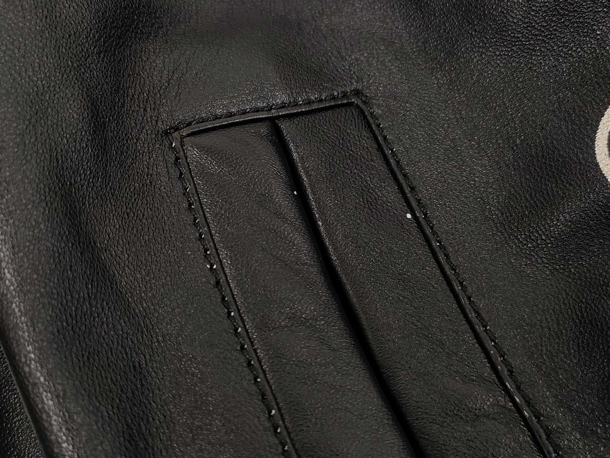 LOUIS VUITTON Varsity Leather Blouson Jacket, Size 48