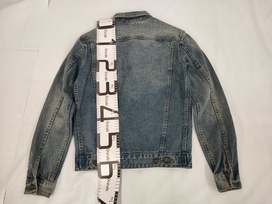 SAINT LAURENT Denim Jacket with Patch, Size M