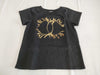 CHANEL CHANEL T-shirt cut and sew P57840K07626 #S Big Coco Mark Gold x Black T-shirt