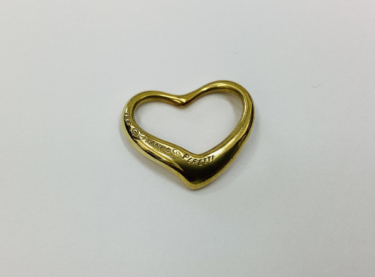 Tiffany & Co. Open Heart 18K 3.7g Pendant Top 