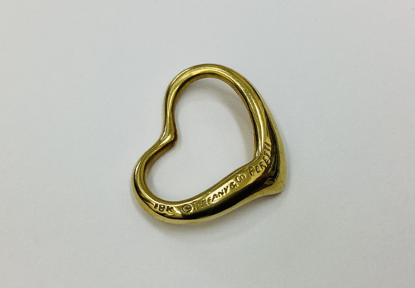 Tiffany & Co. Open Heart 18K 3.7g Pendant Top 
