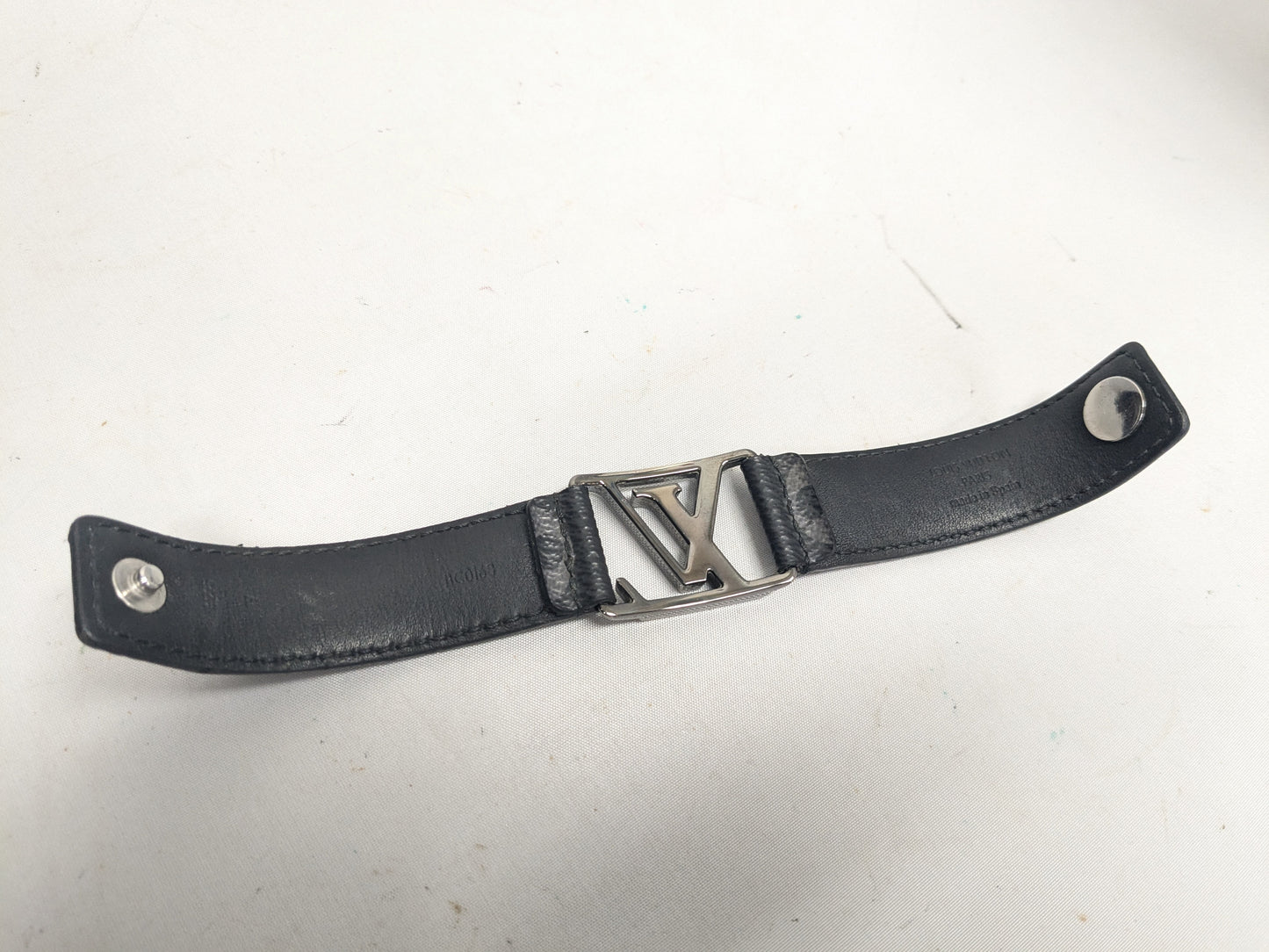 LOUIS VUITTON Hockenheim Brassle Black BC0168 Bracelet/Bangle