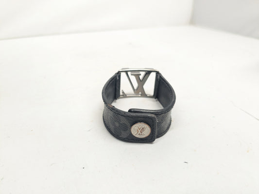 LOUIS VUITTON Hockenheim Brassle Black BC0168 Bracelet/Bangle