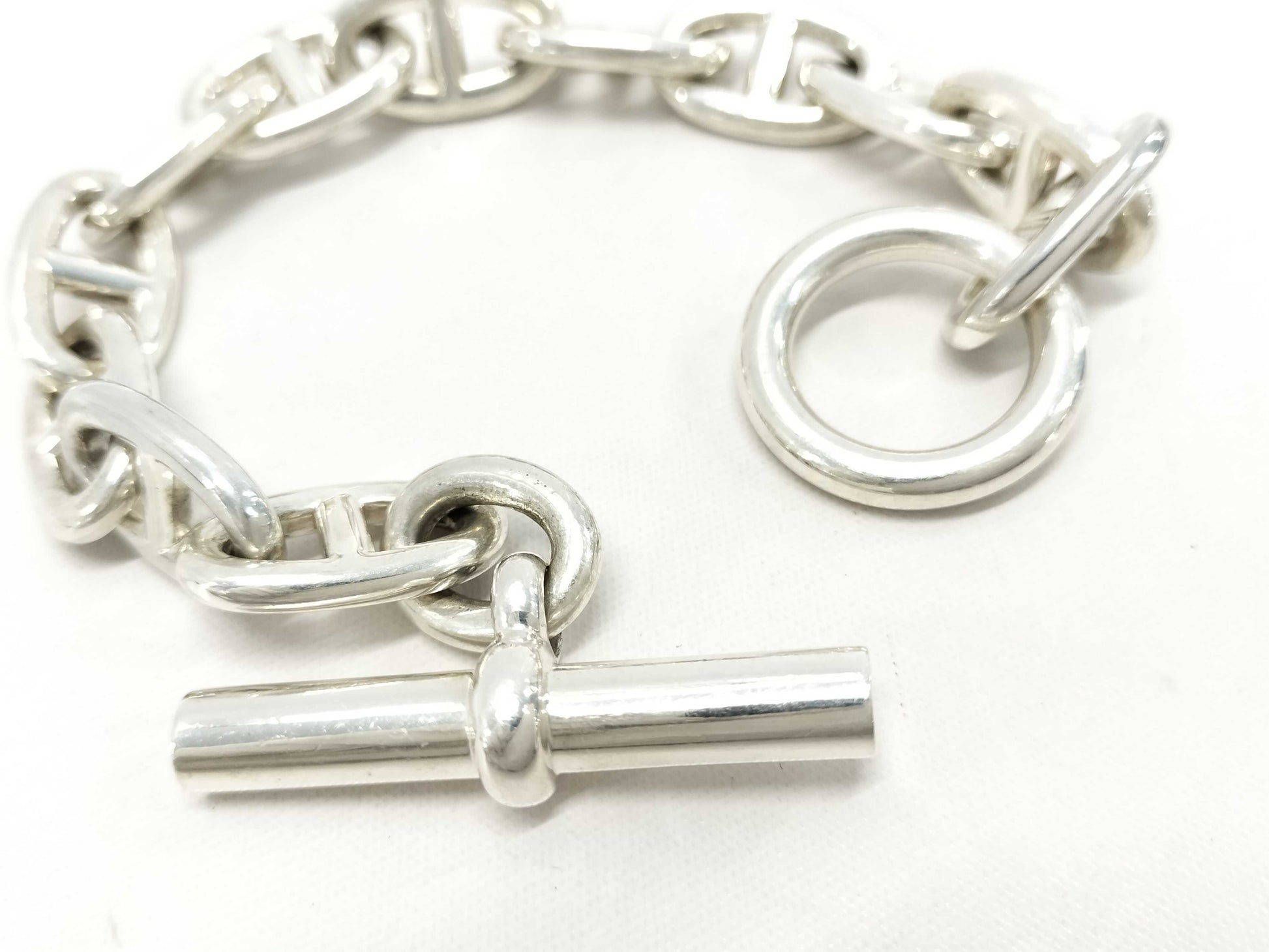 HERMES Chaine d'Ancre Bracelet TGM Ag925 107.7g Bracelet/Bangle